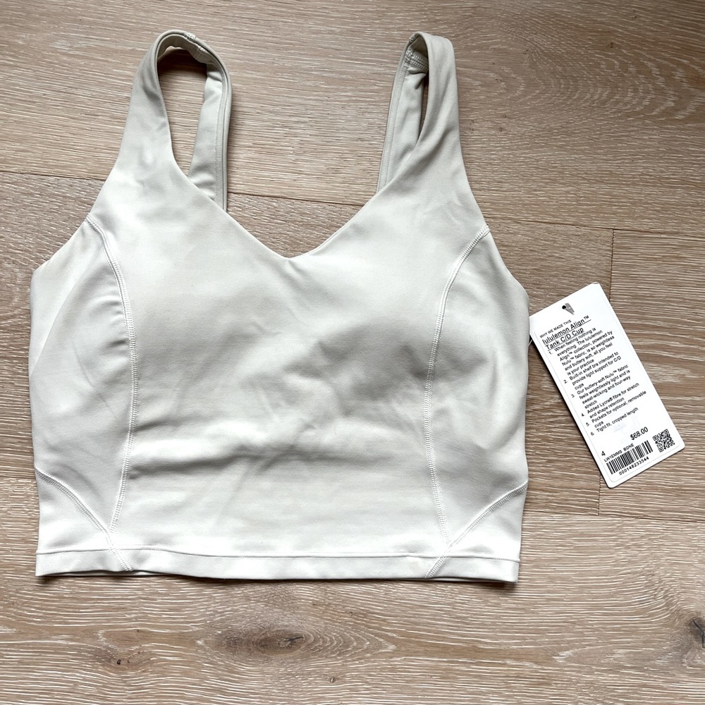 Lululemon align crop C/D cup size 4
